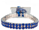Brazalete de mujer sofisticado - Brazalete de ramillete de diamantes de imitación | 1 unidad: ¡simplemente agregue flores!