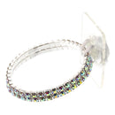 Brazalete de mujer sofisticado - Brazalete de ramillete de diamantes de imitación | 1 unidad: ¡simplemente agregue flores!