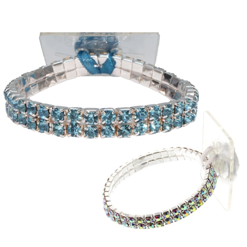 Sophisticated Lady Bracelet - Rhinestone Corsage Wristlet | 1 Count - Just Add Flowers!