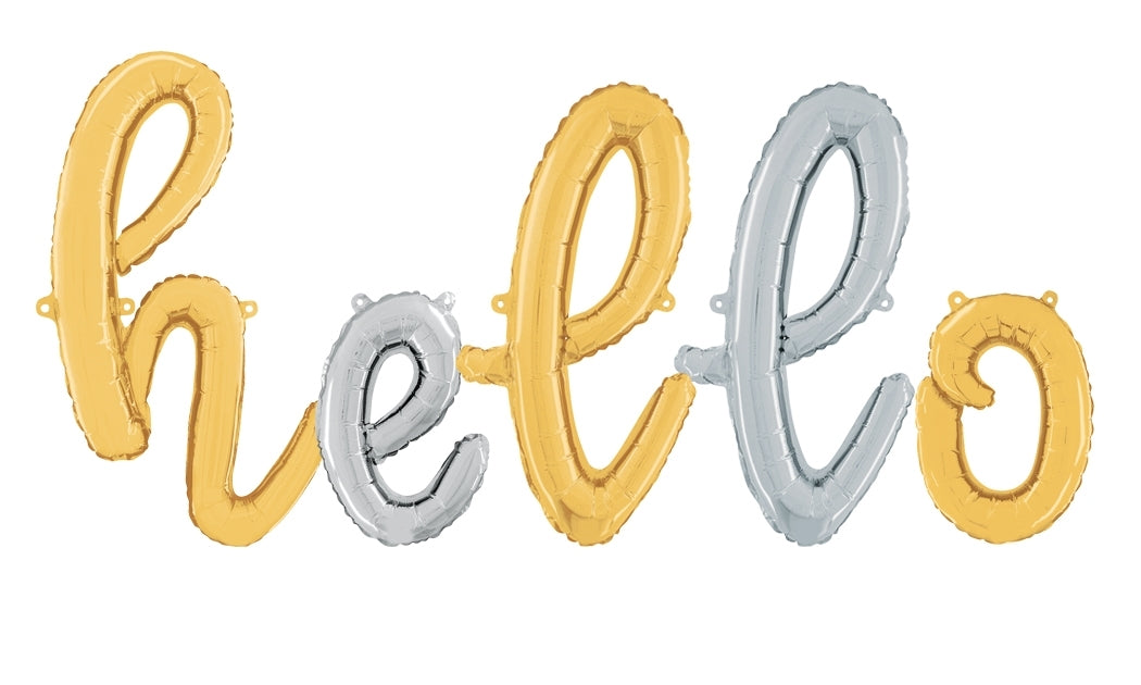 Globos con letras Script Airfill Foil