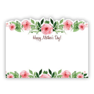 Tarjetas del recinto de las rosas del rosa de la acuarel de <br> Celebra su boda! 50 unidades