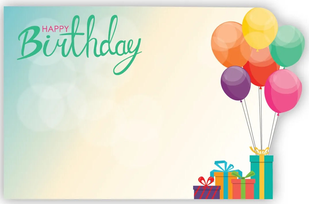 Happy Birthday Enclosure Cards | 50 Count