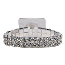 Dazzle Shazaam Flower Pulsera elástica con ramillete de diamantes de imitación | 1 unidad: ¡simplemente agregue flores!