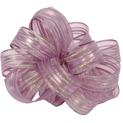#3 Offray Lavender/Opal Veronica Sheer Ribbon - 5/8 Inch Wide, 25 Yards Long | 1 Spool