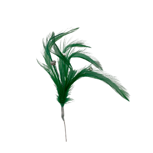 Flutterzz - Rhinestone Wired Feather Floral Accessories | 3 Count