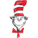 42" Dr. Seuss The Cat In The Hat Super Shape Foil Balloon