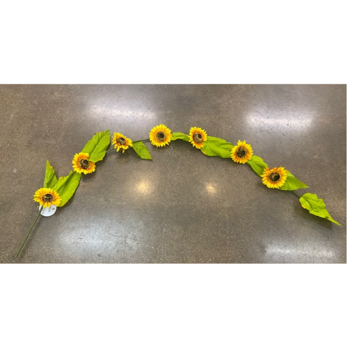 75" Artificial Sunflower Cane Garland | 1 Count