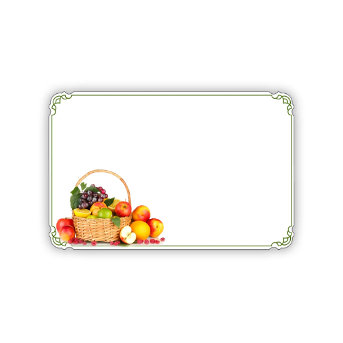 No Sentiment-Fruit Basket Enclosure Cards | 50 Count