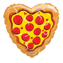 Globo de aluminio Love Pizza Heart de 18" (P6) | Compra 5 o más y ahorra un 20 %