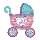 Globo de aluminio con relleno de aire para cochecito de niña de 14" | Compre 5 o más y ahorre un 20 %
