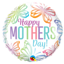 18" Mother’s Day Pastel Butterflies Foil Balloon (P9) | Buy 5 Or More Save 20%