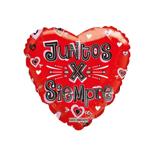 9" Conver Juntos X Siempre Non Foil Airfill Balloon (WSL) | Clearance - While Supplies Last!