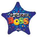 Globo metalizado Greatest Boss de 18" (P4) | Compre 5 o más y ahorre un 20 %