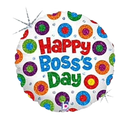 Globo de papel de aluminio holográfico Boss's Day Colors & Dots de 18" (P4) | Compra 5 o más y ahorra un 20 %