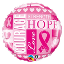 18" Breast Cancer Inspirations Foil Balloon (P4) | Buy 5 Or More Save 20%