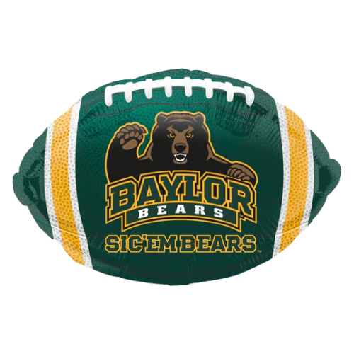 17" Baylor University Football Foil Balloon (WSL) | Buy 5 Or More Save 20%
