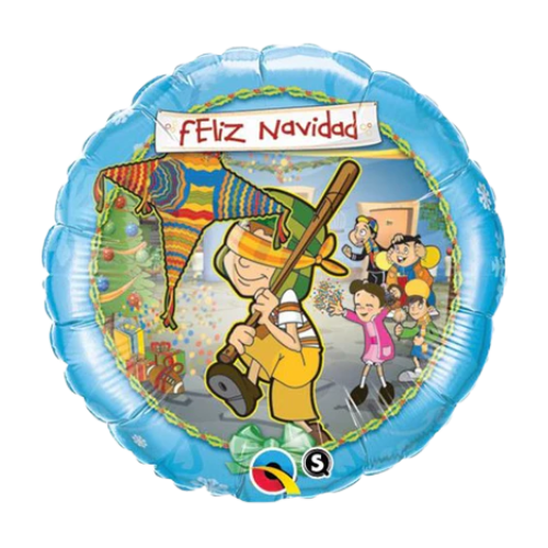 18" El Chavo Feliz Navidad- Spanish Christmas Foil Balloon (WSL) | Clearance - While Supplies Last!
