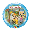 18" El Chavo Feliz Navidad- Globo de lámina de Navidad español (WSL) | Liquidación - ¡Hasta agotar existencias!