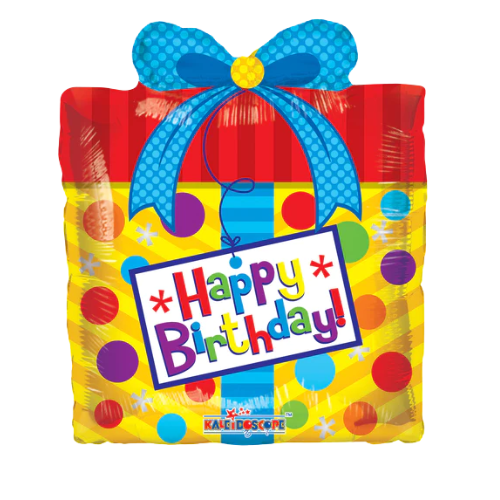 14” Birthday Present Airfill Foil Balloon | Buy 5 Or More Save 20%