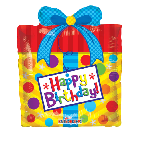 14” Conver Birthday Present Airfill Foil Balloon | Buy 5 Or More Save 20%