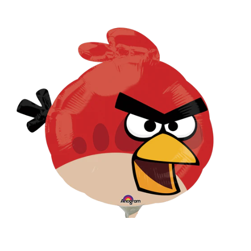 14" Angry Birds Red Airfill Foil Balloon | Buy 5 Or More Save 20%