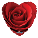 Globo de lámina de corazón de rosa clásico de 9" | 18" | Compre 5 o más Ahorre 20%