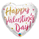 18" Valentine’s Glitter Ombre Heart Foil Balloon (P4) | Buy 5 Or More Save 20%
