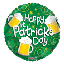 Globo de lámina de cervezas de San Patricio de 18" (P23) | Compra 5 o más y ahorra un 20 %