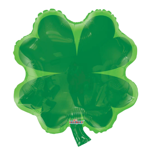 18" Shamrock Shape Foil Balloon (P26) | Buy 5 Or More Save 20%