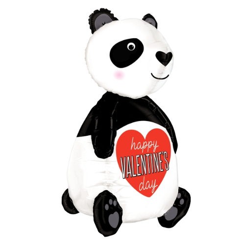 4' Super Dimensionals Valentine Panda Foil Balloon (WSL)