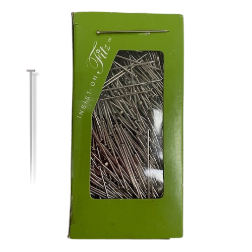 Steel Bank Pins- 1/2 Pound Box | Heavy Duty Straight Pins For Floral Design