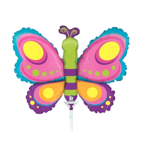 Globo de aluminio con relleno de mariposa de 14" | Compre 5 o más y ahorre un 20 %