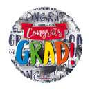 9" ¡Felicitaciones Graduado! Globo de aluminio Airfill (P29) | Compre 5 o más y ahorre 20 %