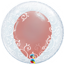 24" Fancy Filigree Deco Bubble Balloon
