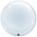 24" Clear Deco Bubble Balloon