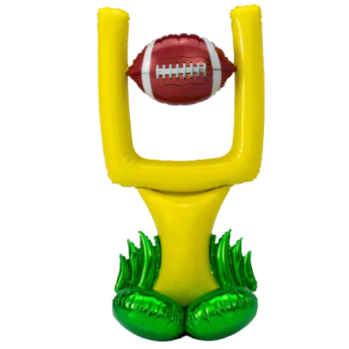 51" Anagram Football Goal Post AirLoonz Foil Balloon | No Helium Required- Stands Over 4 Feet Tall!