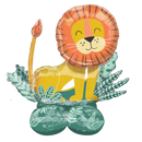 43" Lion Airloonz Foil Balloon | Stands Over 3 Feet Tall- No Helium Required!