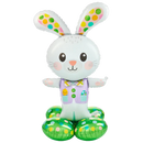 46" Spotted Easter Bunny Airloonz Foil Balloon (P30) | Stands Over 4 Feet Tall- No Helium Required!
