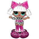 47" LOL Glam Diva Airloonz Foil Balloon | Stands Over 4 Feet Tall- No Helium Required!