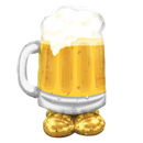 48" Big Beer Mug Airloonz Foil Balloon (P26) | Stands Over 4 Feet Tall- No Helium Required!