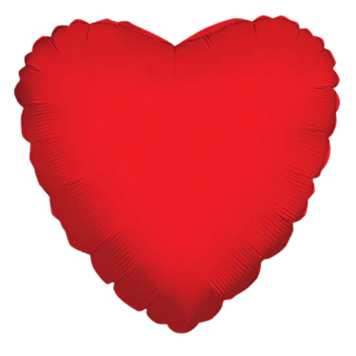 18" Conver SC Solid Heart Red Foil Balloon (S4R4) | Buy 5 Or More Save 20%