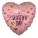 18" Happy Valentine's Day Hearts Matte Foil Balloon (WSL)