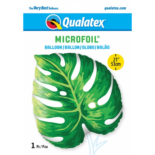 21" Qualatex Tropical Philodendron Foil Balloon