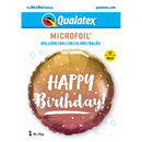 18" Happy Birthday Gold & Rose Gold Ombre Foil Balloon | Buy 5 Or More Save 20%