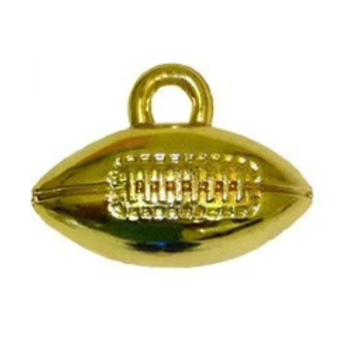 1.5" Plastic Football Charm | 3 Count