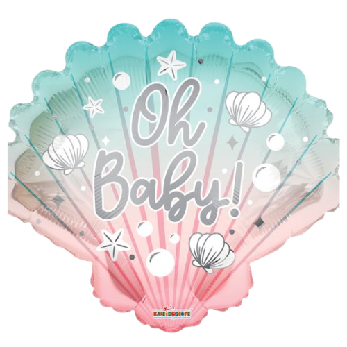 28" Oh Baby! Shell Foil Balloon