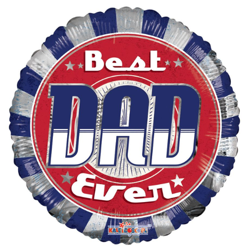 18" Best Dad Ever Vintage Foil Balloon (WSL) | Clearance - While Supplies Last!