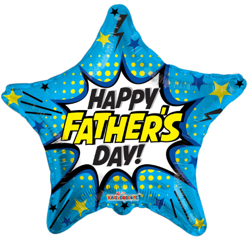 18" Conver Father's Day Burst Foil Balloon (S4R4) | Buy 5 Or More Save 20%