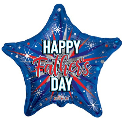 18" Conver Father's Day Star Foil Balloon (S4R2) | Buy 5 Or More Save 20%