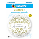 Globo metalizado de aniversario de 18" | Compre 5 o más y ahorre un 20 %